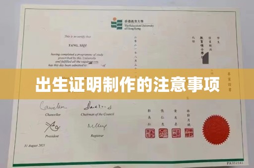 疏勒出生证明制作的注意事项